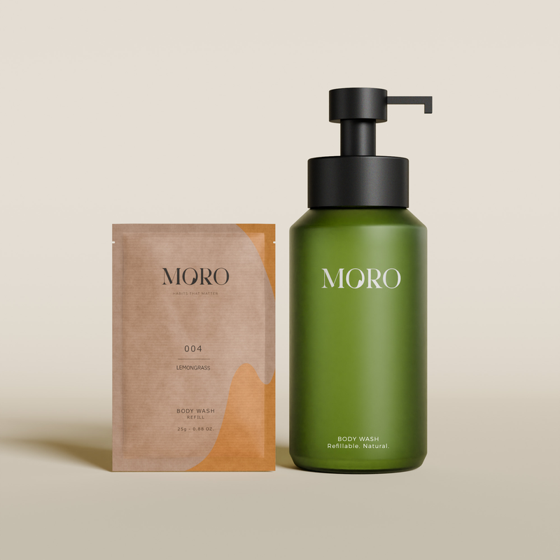 Moro Body Wash Starter Kit Lemongrass/Green