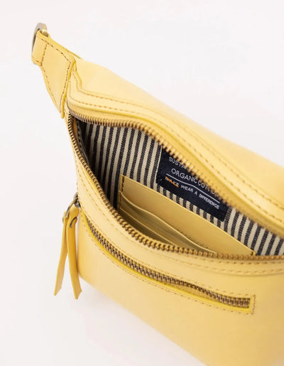 O My Bag Beck's Bum Bag Butter Yellow classic Leather