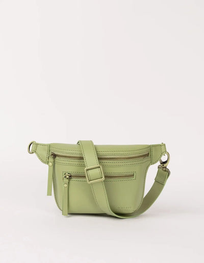 O My Bag Beck's Bum Bag Tea Green classic Leather