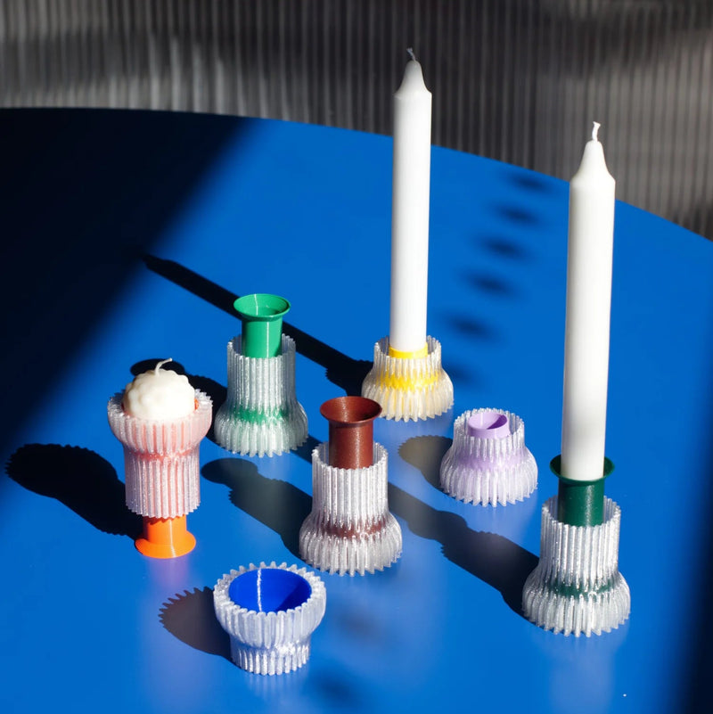 Studio Warren & Laetitia Double Candle Stick 2in1 Pastel Purple