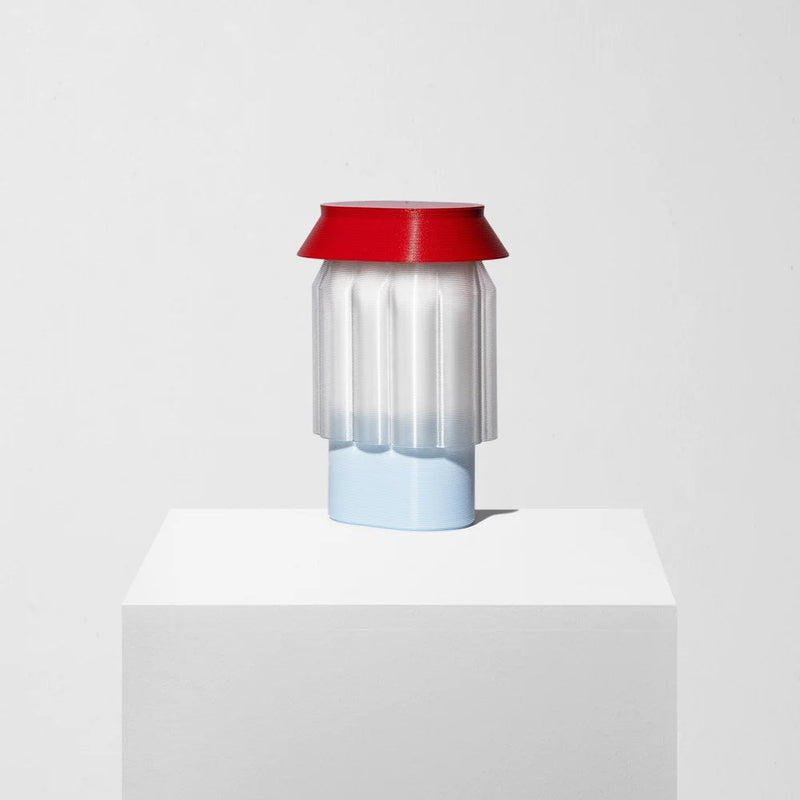 Studio Warren & Laetitia Nour Lamp Light Blue/ Red