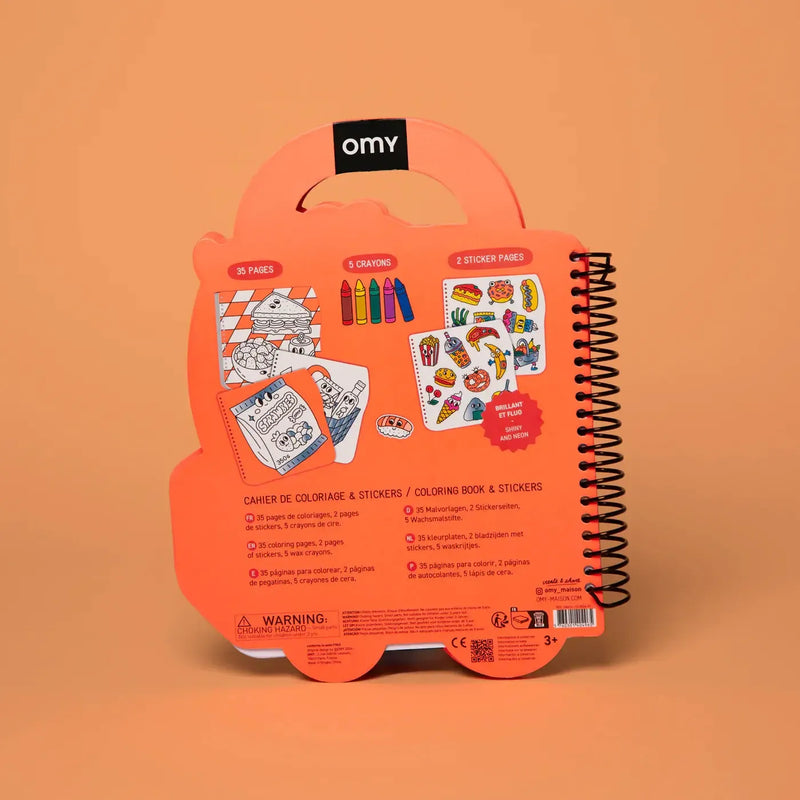 OMY Super Coloring & Stickers Book Yummy