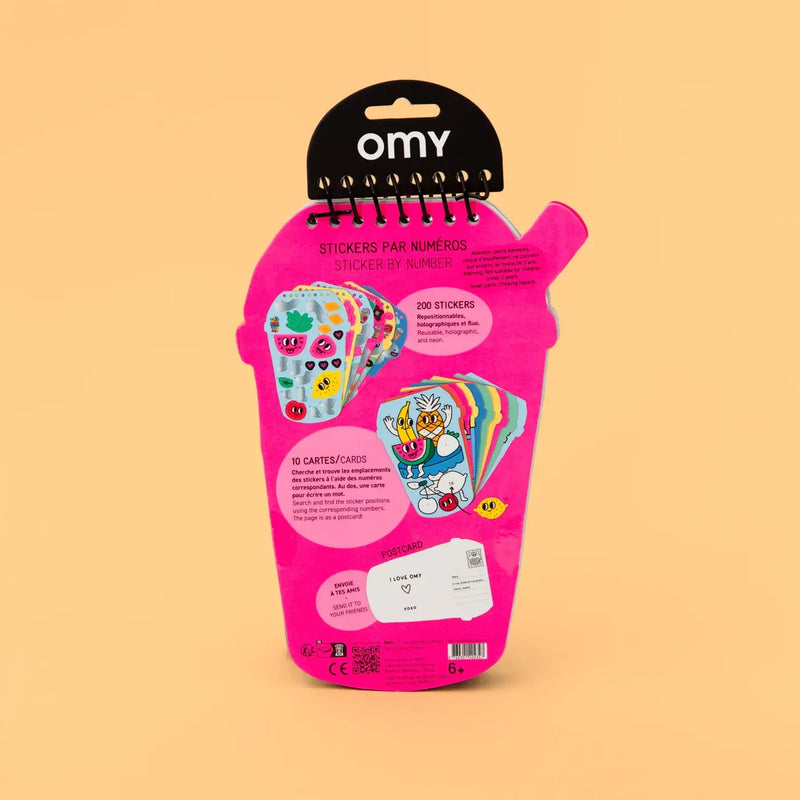 OMY Sticker Activity Book Bubble Tea