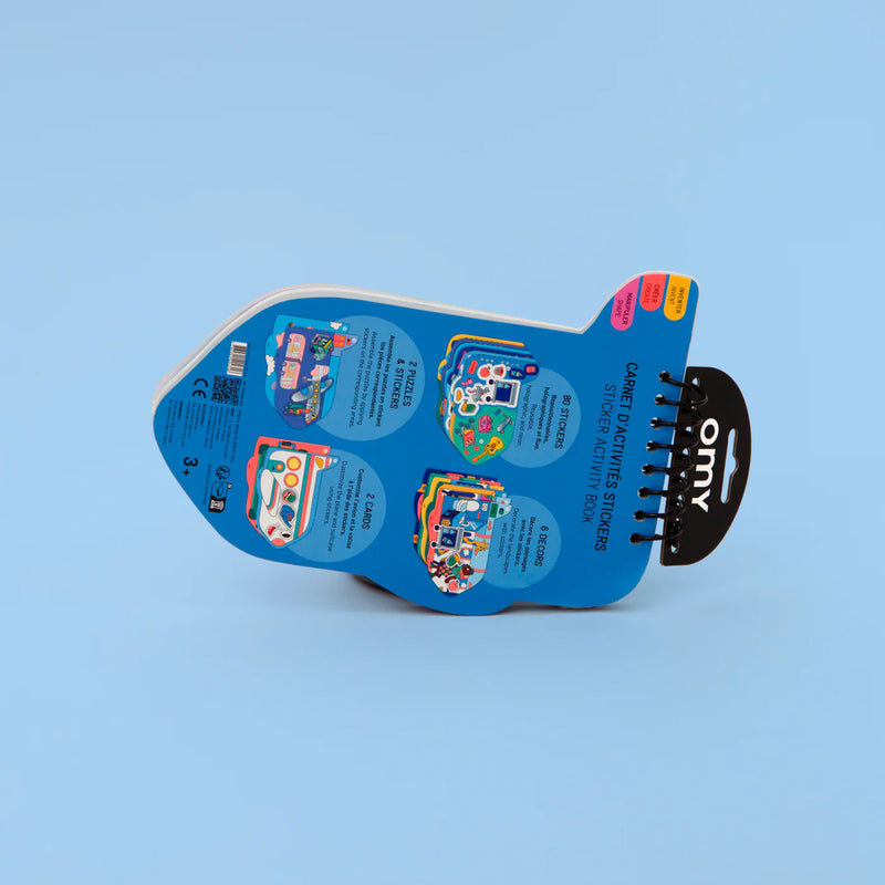 OMY Sticker Activity Book Vroom