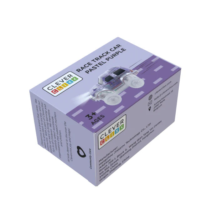 Cleverclixx Race Track Car Pastel Purple