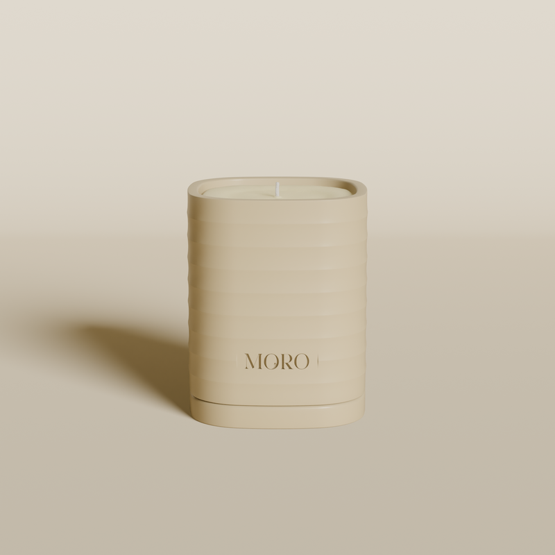 Moro Candle Starter Kit Santal Cardamon Beige