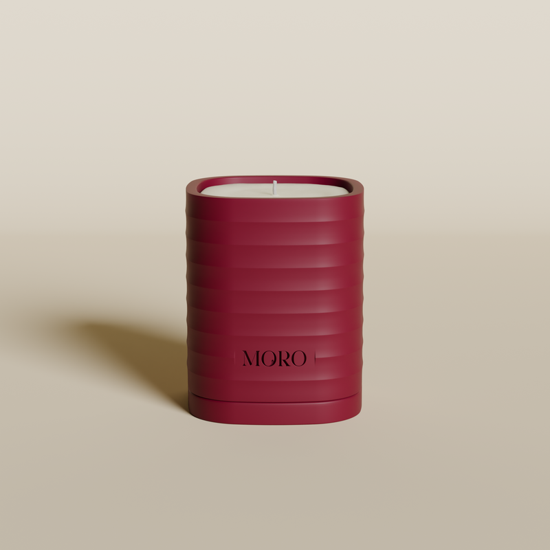 Moro Candle Starter Kit Tonka Bean/ Burgundy