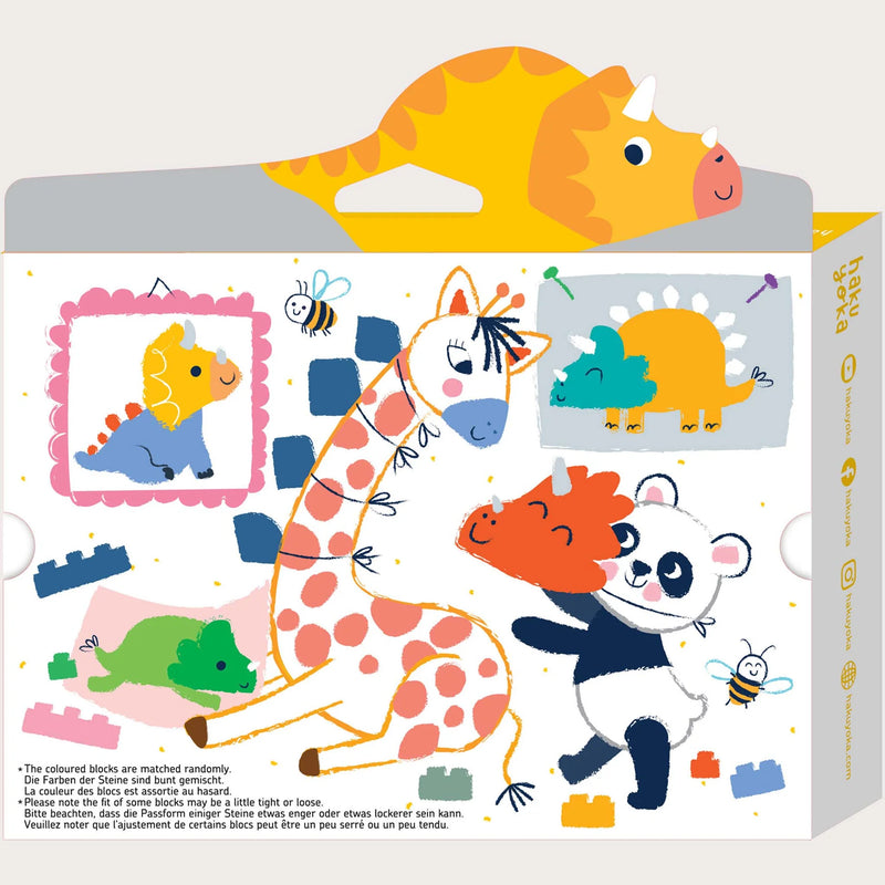 Haku Yoka Block Crayons Triceratops