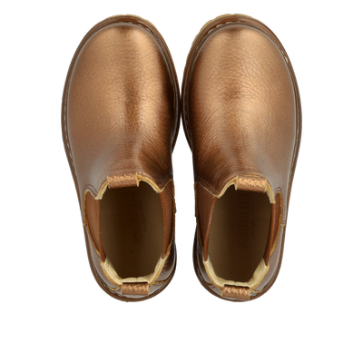 Angulus Chunky Chelsea Boot Bronze/Shiny Cognac
