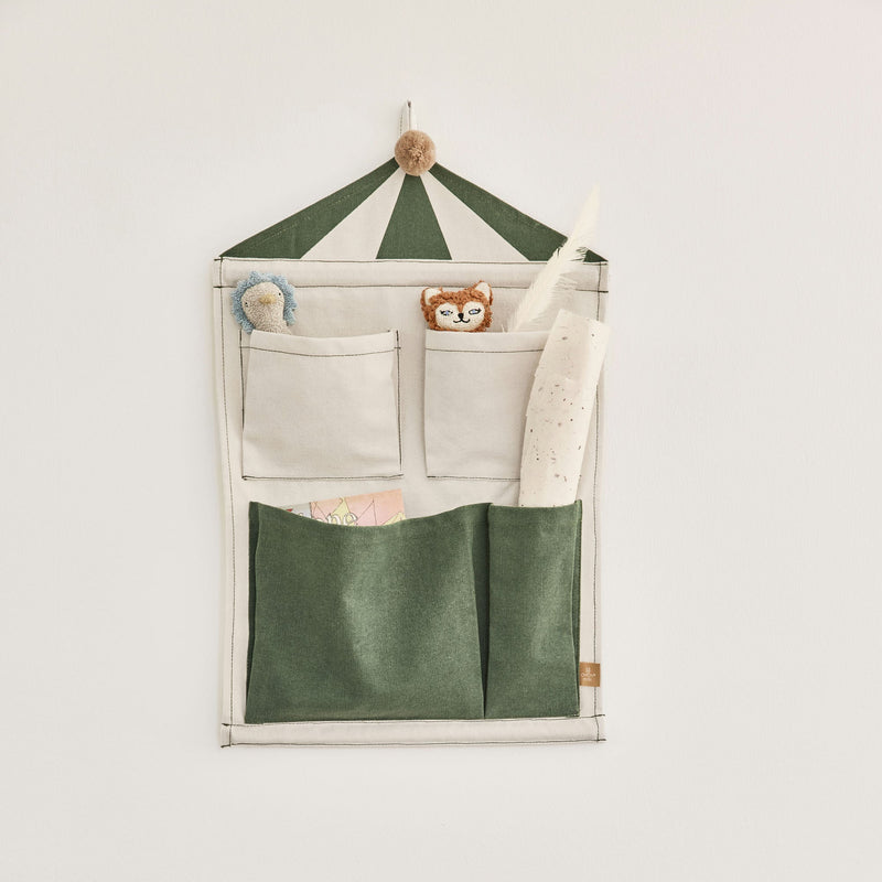 Oyoy Circus Wall Storage Clay/ Green