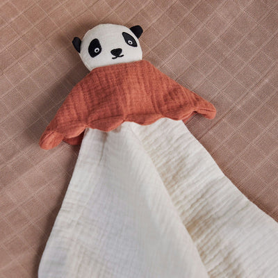 Oyoy Lun Lun Panda Cuddle Cloth Offwhite