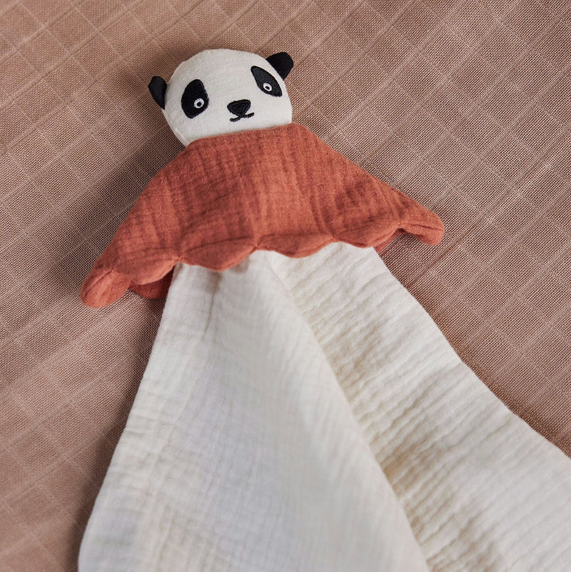 Oyoy Lun Lun Panda Cuddle Cloth Offwhite
