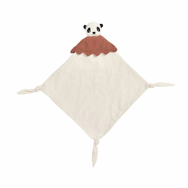 Oyoy Lun Lun Panda Cuddle Cloth Offwhite