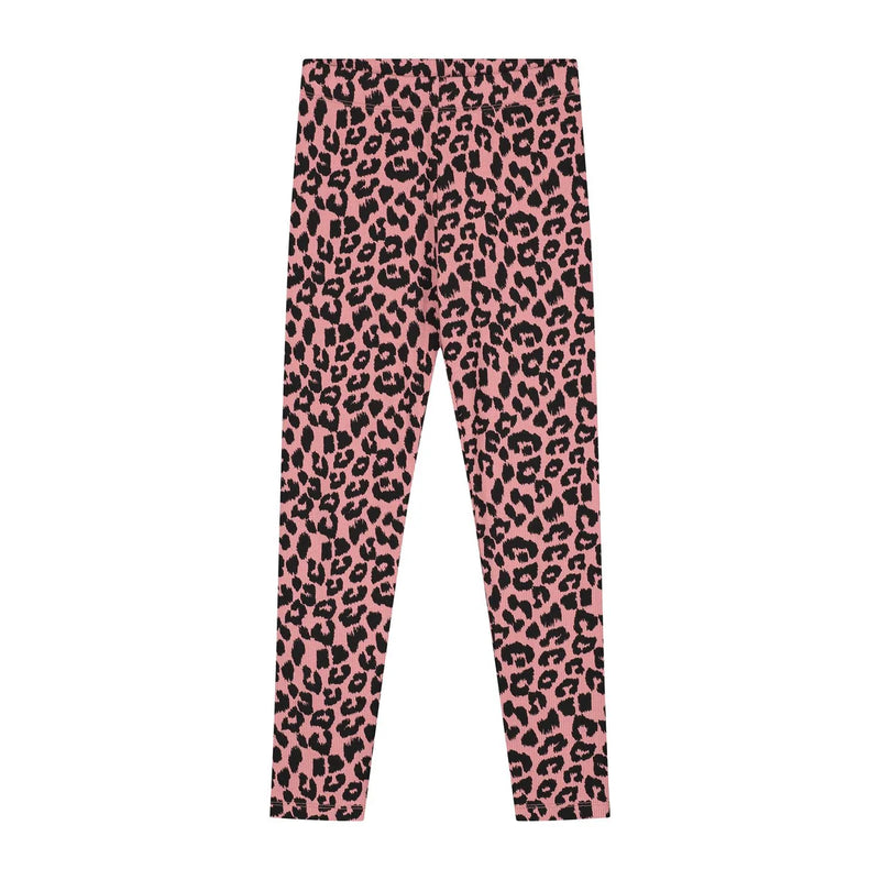 Daily Brat Pants leopard Old Rose