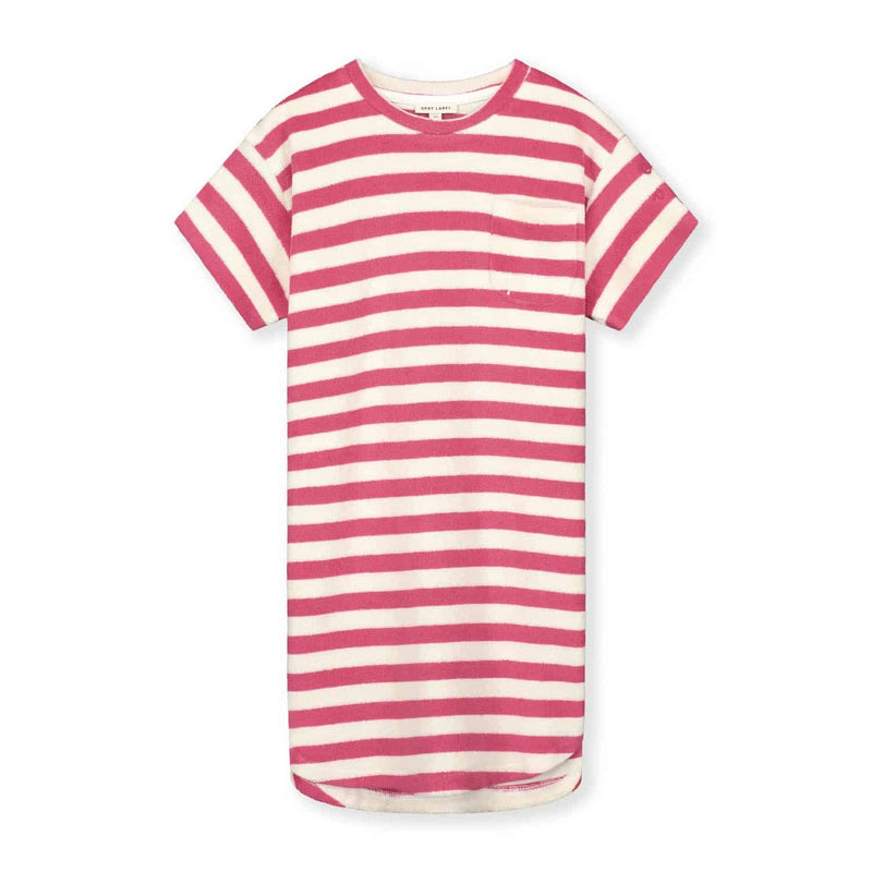 Gray Label POP Terry Oversized Tee Dress Cherry/ Cream