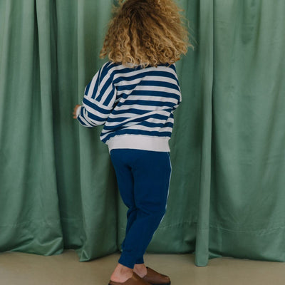 We Are Kids Sweat Polo Blue Stripes