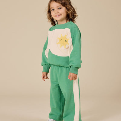 Goldie + Ace BABY Sunshine Piped Panel Sweatshirt
