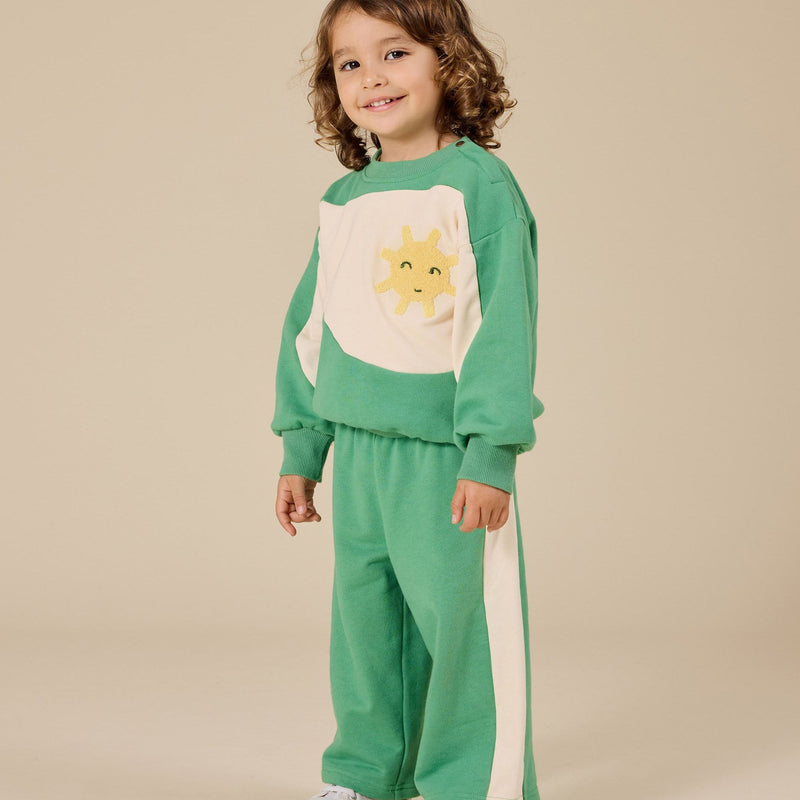 Goldie + Ace BABY Sunshine Piped Panel Sweatshirt