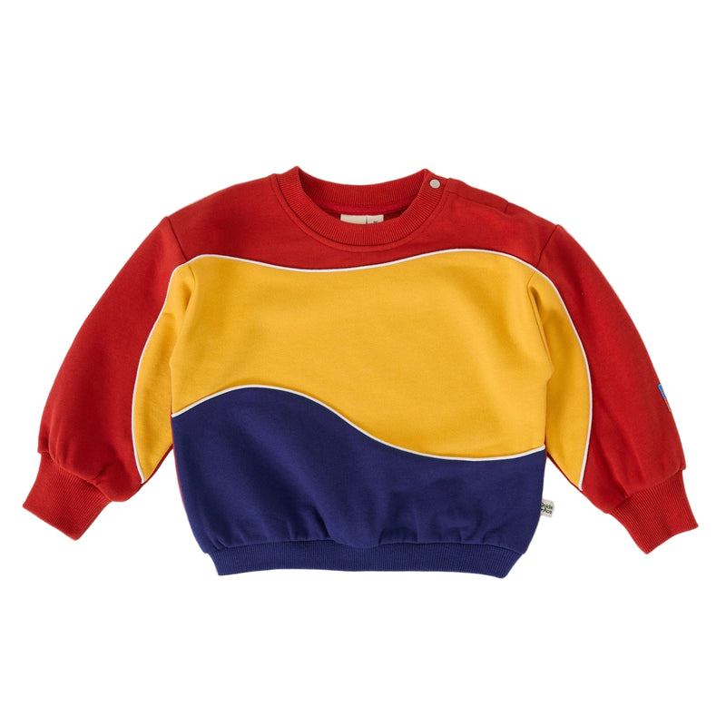 Goldie + Ace Nash Piped Panel Sweatshirt Outback