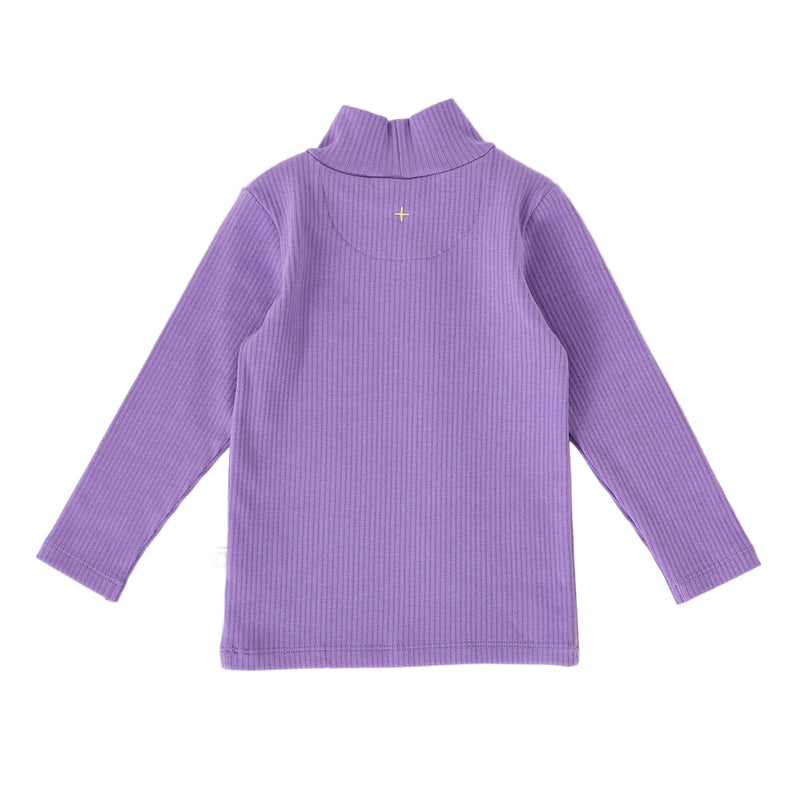 Goldie + Ace Embroidered Rib Skivvy Grape