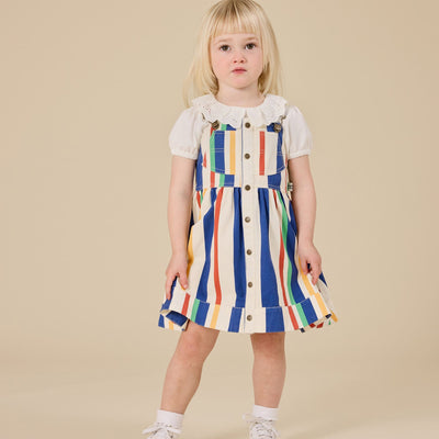 Goldie + Ace 90's Bold Stripe Heidi Pinafore Dress