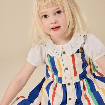 Goldie + Ace 90's Bold Stripe Heidi Pinafore Dress