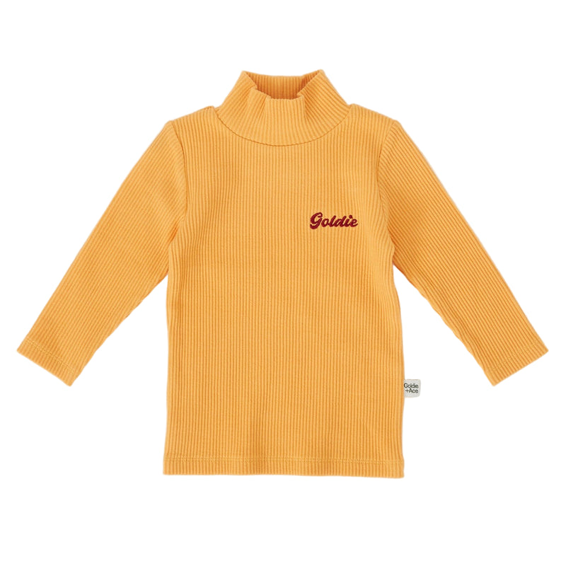 Goldie + Ace Embroidered Rib Skivvy Golden