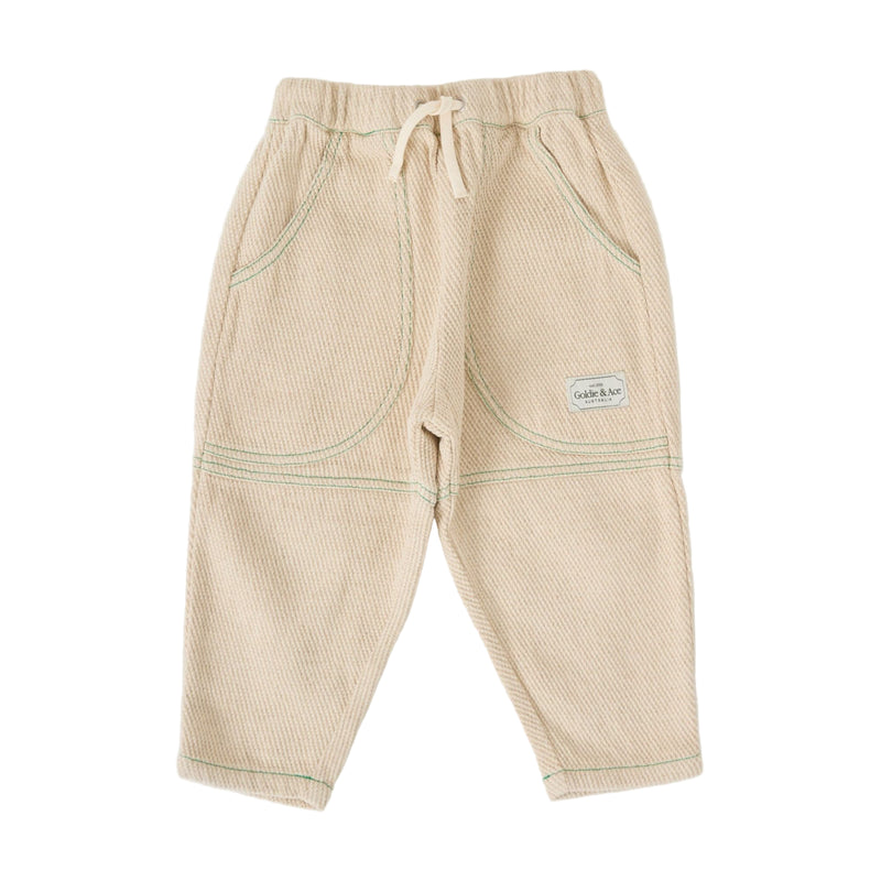 Goldie + Ace Drew Embroidered Pocket Pant Sand