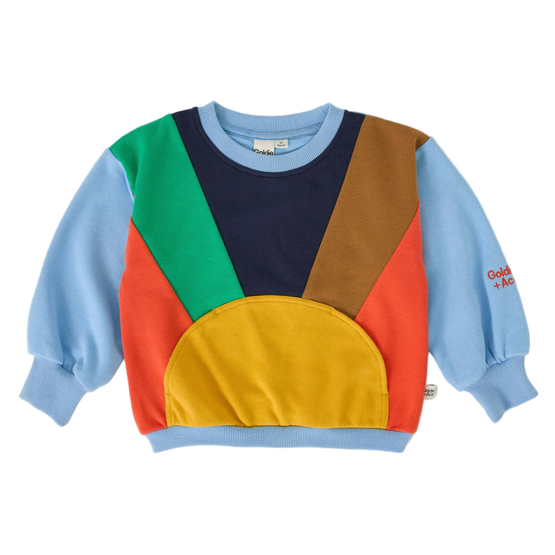 Goldie + Ace Catching Some Rays Terry Sweater Retro Multi