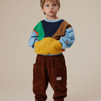 Goldie + Ace Kit Corduroy Pocket Pant Chocolate