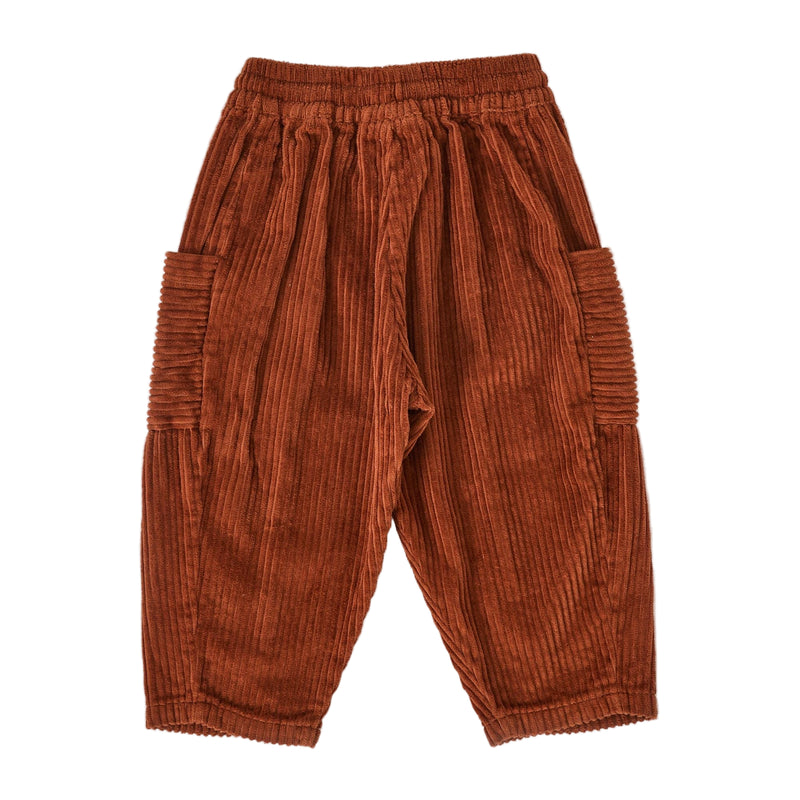 Goldie + Ace Kit Corduroy Pocket Pant Chocolate