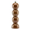 Addison Ross Bobbin molen voor zout of peper in glanzend chocoladebruin met roestvrijstalen knop
