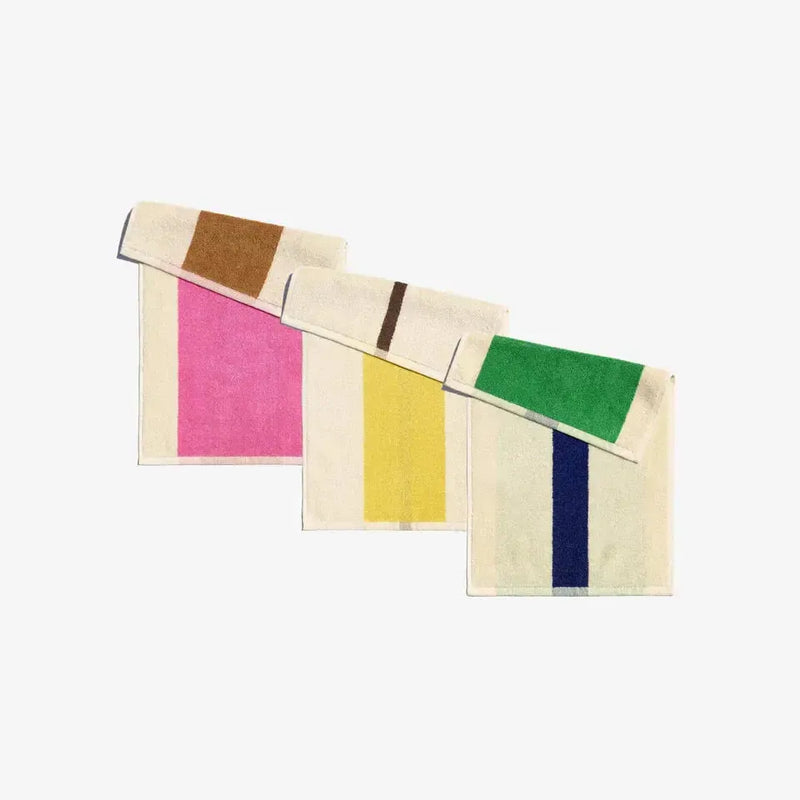 Suite702 Guest towels set Pink/Royal Blue/Brown