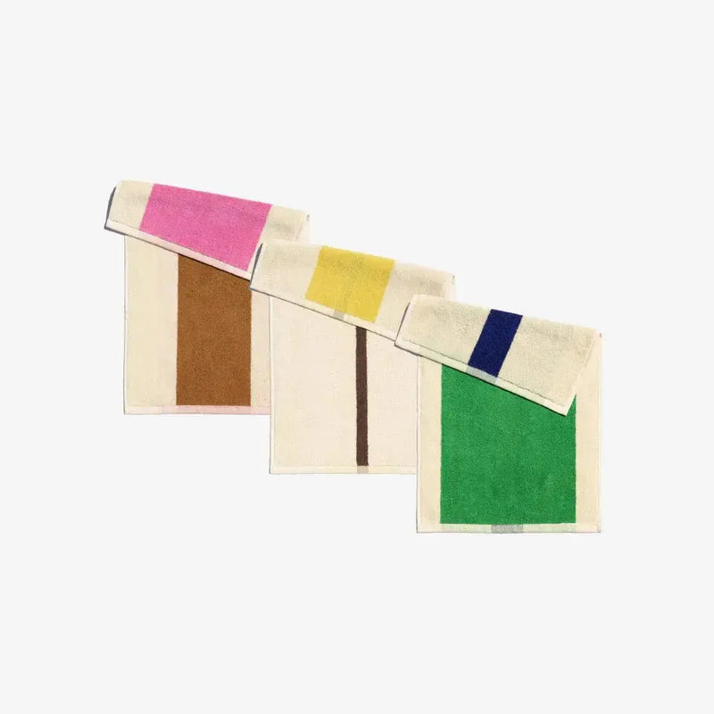 Suite702 Guest towels set Pink/Royal Blue/Brown