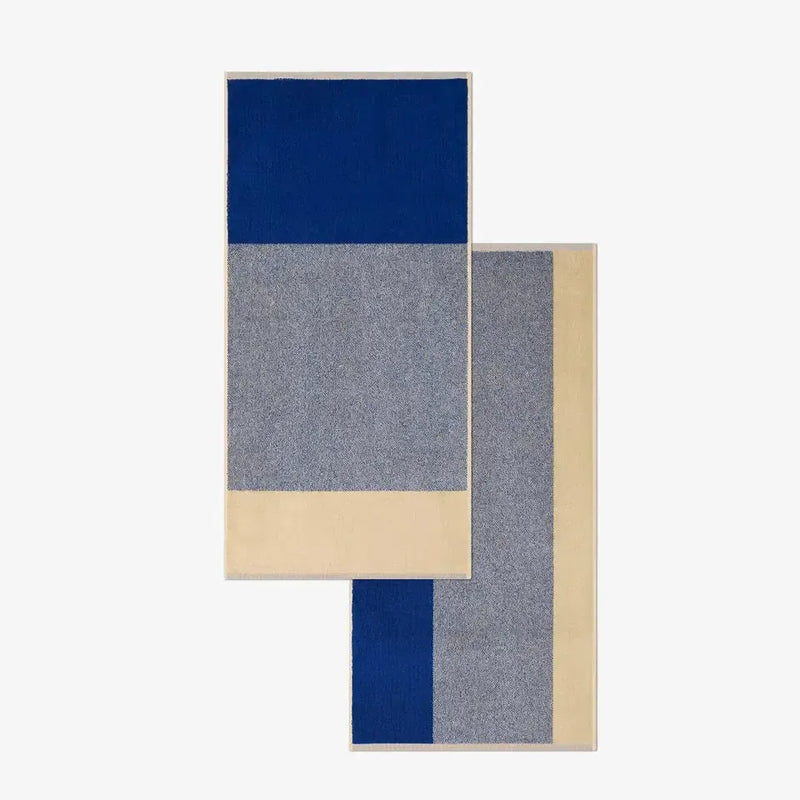 Suite702 Handdoeken Set Blend Cobalt Blue/Ecru
