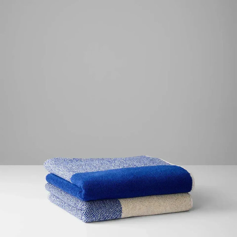 Suite702 Handdoeken Set Blend Cobalt Blue/Ecru