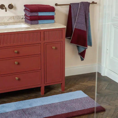 Suite702 Handdoeken Set Blend Sky Blue/Bordeaux