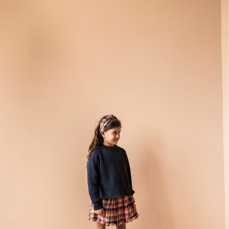 Jenest Headband Orange Multi Check