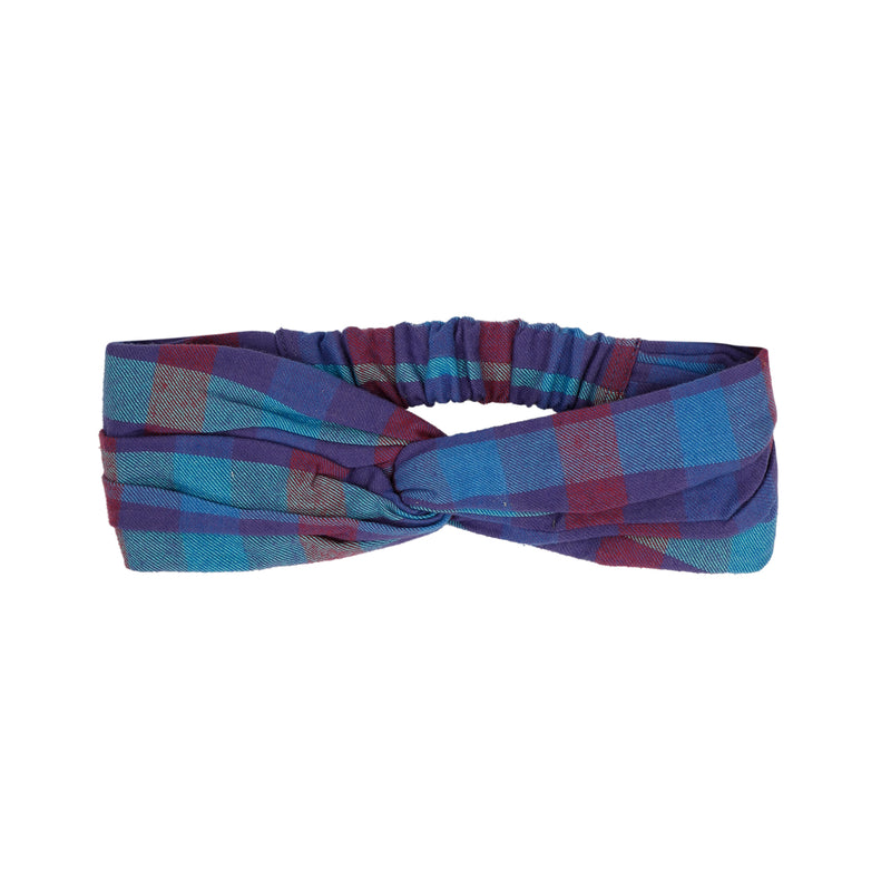 Jenest Headband Purple Multi Check