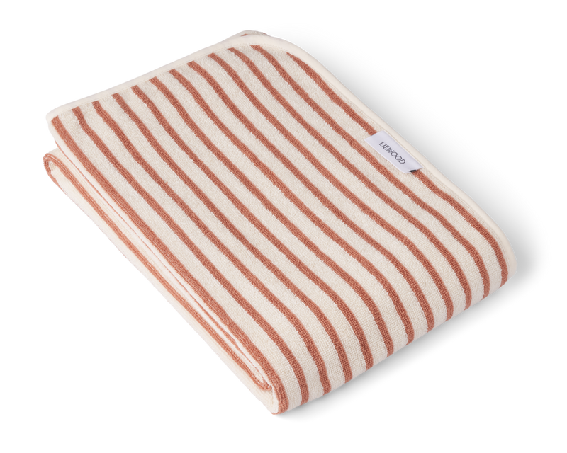 Liewood Hansen Towel Tuscany Rose stripes