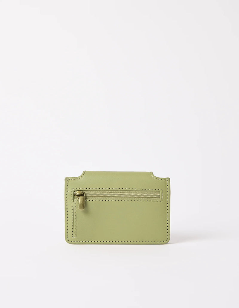 O My Bag Harmonica Wallet Tea Green Classic Leather