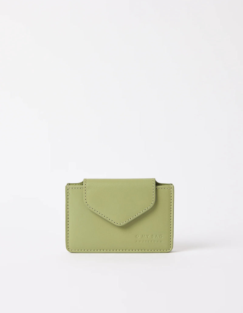 O My Bag Harmonica Wallet Tea Green Classic Leather
