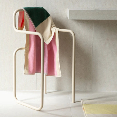 Suite702 Handdoek Pink/Dark Green