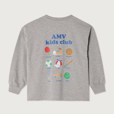 American Vintage Kids T-shirt Fizvalley Grey Chine