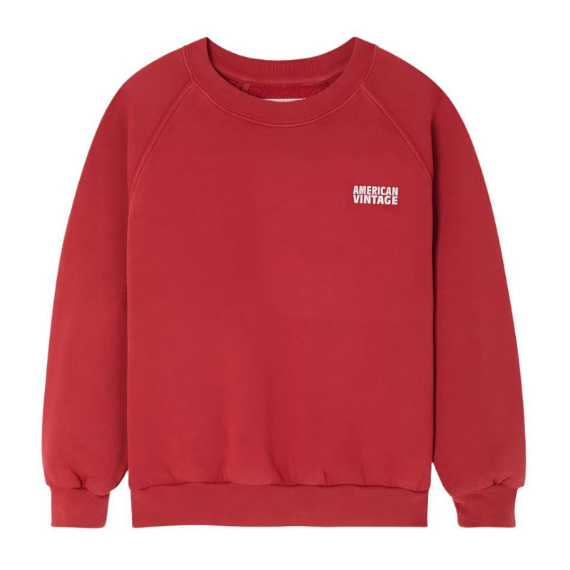American Vintage Kids Sweater Izubird Cerise Vintage