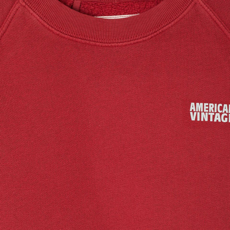 American Vintage Kids Sweater Izubird Cerise Vintage