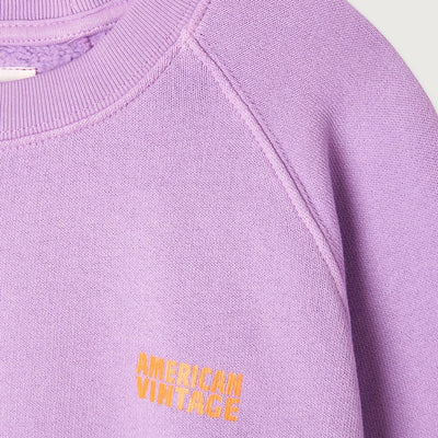 American Vintage Kids Sweater Izubird Vintage Parme