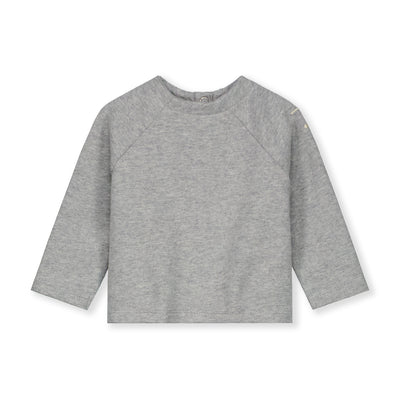 Gray Label Baby Raglan Cardigan GOTS Grey Melange