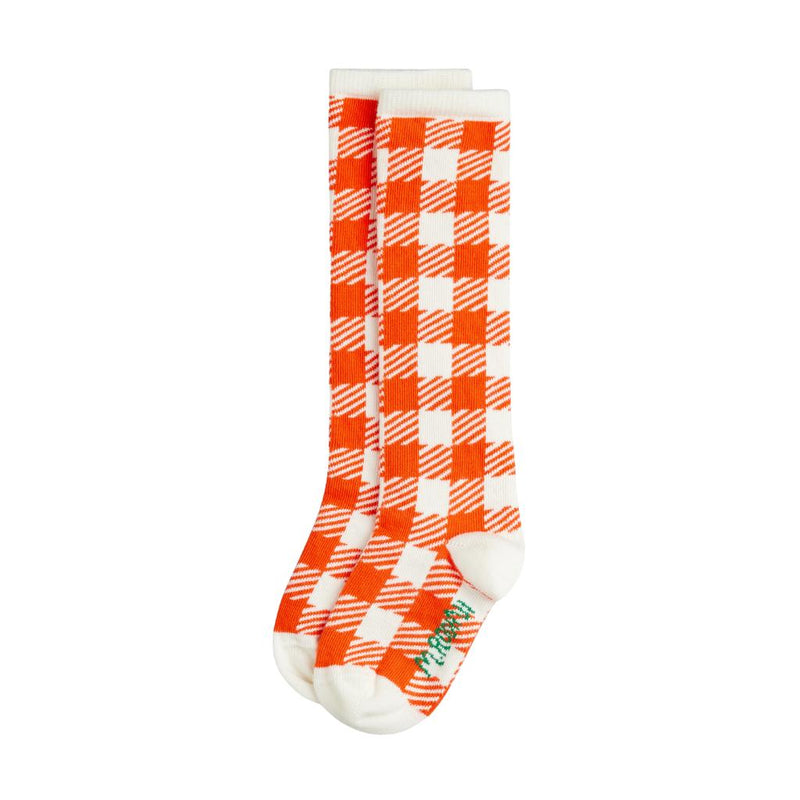 Mini Rodini Gingham Knee High Socks
