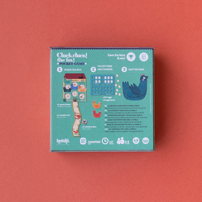 Londji  Pocket Game - Cluck, Cluck! the fox